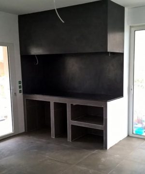 Cheminée à foyer ouvert cuisine Toulouse Cheminées iiio 1d