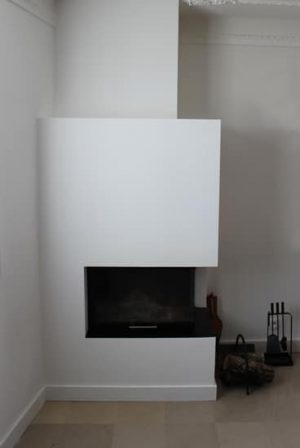 cheminée contemporaine d'angle Toulouse Cheminées iiio 1c